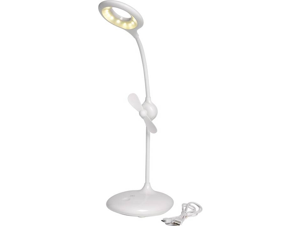 Bureaulamp met ventilator