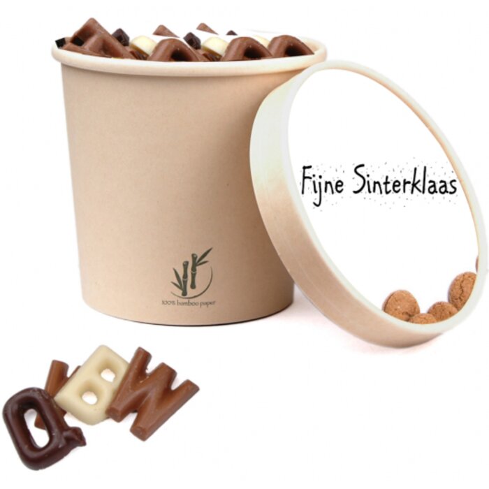 Bio Sint chocoladebeker - 350 gram lettertjes