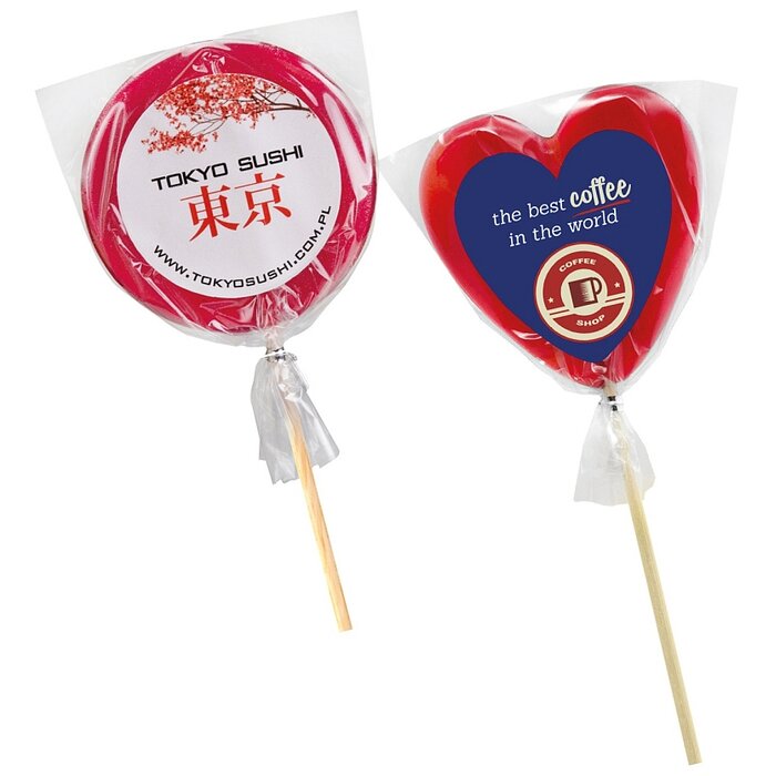 Lollipops met logo