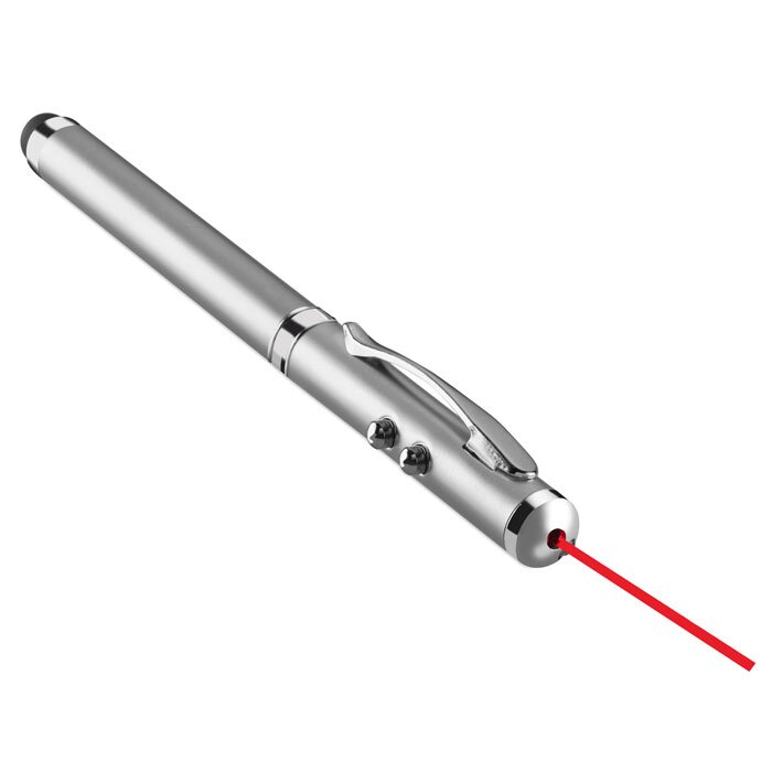 Multifunctionele balpen met laserpointer en styluspen