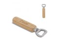 Bottle opener with wooden handle