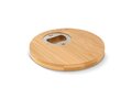 Bamboo coaster & bottle opener