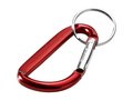 Timor recycled aluminium carabiner keychain