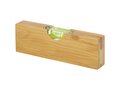 Flush bamboo spirit level with bottle opener