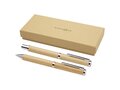 Apolys bamboo ballpoint and rollerball pen gift set