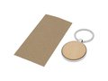 Moreno beech wood round keychain 5