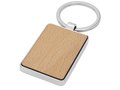 Mauro beech wood rectangular keychain