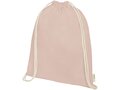 Orissa 100 g/m² GOTS organic cotton drawstring backpack 39