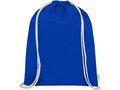 Orissa 100 g/m² GOTS organic cotton drawstring backpack 26