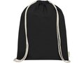 Orissa 100 g/m² GOTS organic cotton drawstring backpack 36