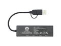 Rise RCS recycled aluminium USB 2.0 hub 4