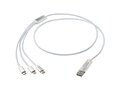 Versatile 5-1 recycled aluminium charging cable 12