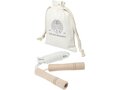 Denise wooden skipping rope in cotton pouch 1