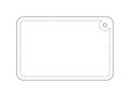 RFX™ rectangular reflective PVC hanger small 5