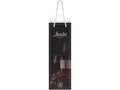 Handmade integra paper wine bottle bag with plastic handles 1