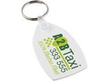 Tait rectangular-shaped recycled keychain