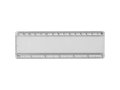 Ellison 15 cm plastic ruler with paper insert 2