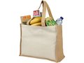 Varai 340 g/m² canvas and jute shopping tote bag 4