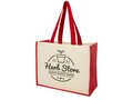 Varai 340 g/m² canvas and jute shopping tote bag 9