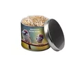 Tin bird sprinkle food