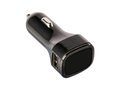 USB car charger adapter Black