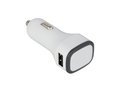 USB car charger adapter White