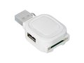 2-port USB hub and card reader 5