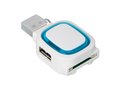 2-port USB hub and card reader 3