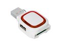 2-port USB hub and card reader 7