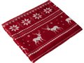 Polar fleece reindeer blanket 2