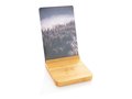 Bamboo 5W wireless charger with photo frame