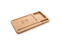 Bamboo desk organiser 5W wireless charger