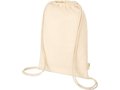 Orissa 100 g/m² GOTS organic cotton drawstring backpack