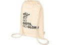 Orissa 100 g/m² GOTS organic cotton drawstring backpack 6