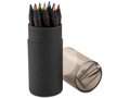 Black colouring pencils