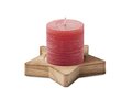 Candle on star wooden base