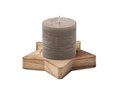 Candle on star wooden base 6