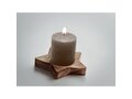 Candle on star wooden base 7