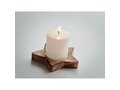 Candle on star wooden base 1