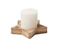 Candle on star wooden base 9