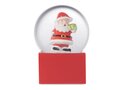 Small snow ball glass ornament 2