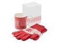 Winter gift mug and gloves set