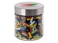 Glass jar stainless steel lid 0,9l with Liquorice sticks