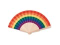 Rainbow hand fan