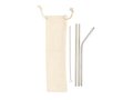 Reusable stainless steel 3 pcs straw set 2