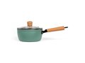 Sauce pan with wooden handles 5