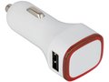 USB car charger adapter White