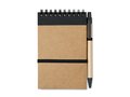 Recycled paper notebook and pen