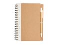 Kraft spiral notebook with pen 21