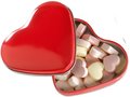 Heart tin box with candies